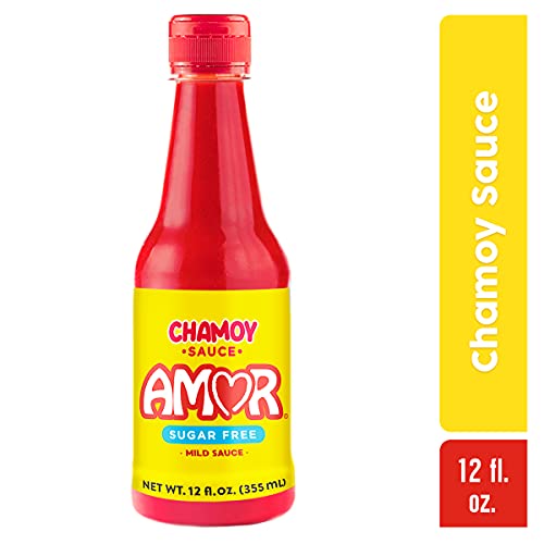 Amor Chamoy Sauce Bittersweet Flavor 2,500 Scoville Level Enjoy It With Fruits, Veggies, Snacks, And Drinks Kosher, 12 Fl Oz Bot