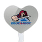 GRAPHICS & MORE Acrylic Cupcake Picks Set of 6 - Presbyterian College Secondary Logo Heart Design