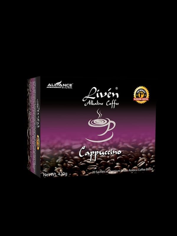 Liven Alkaline Coffee - Cappuccino Flavor (5 Sachets)