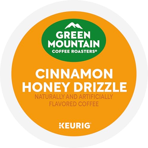 Green Mountain Coffee Roasters Cinnamon Honey Drizzle Flavored Coffee, Single Serve Keurig K-Cup Pod, 96-Count Pods, (4 Pack Of 24)
