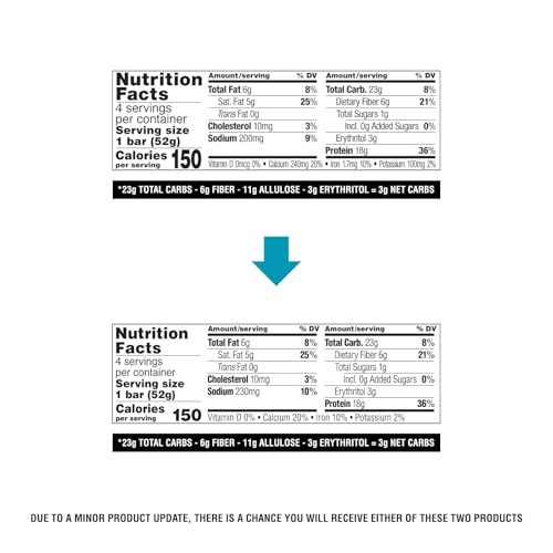 Quest Nutrition Crispy Cookies & Cream Hero Protein Bar  18g Protein  1g Sugar  3g Net Carb  Gluten Free  Protein Snack  Keto Friendly  4 Count