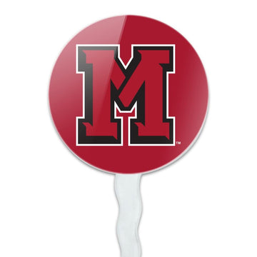 Mansfield University Primary Logo Cupcake Picks Toppers Decoration Set Of 6