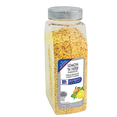 McCormick Culinary Lemon N Herb Seasoning, 24 oz, Yellow Color, Model 052100323350