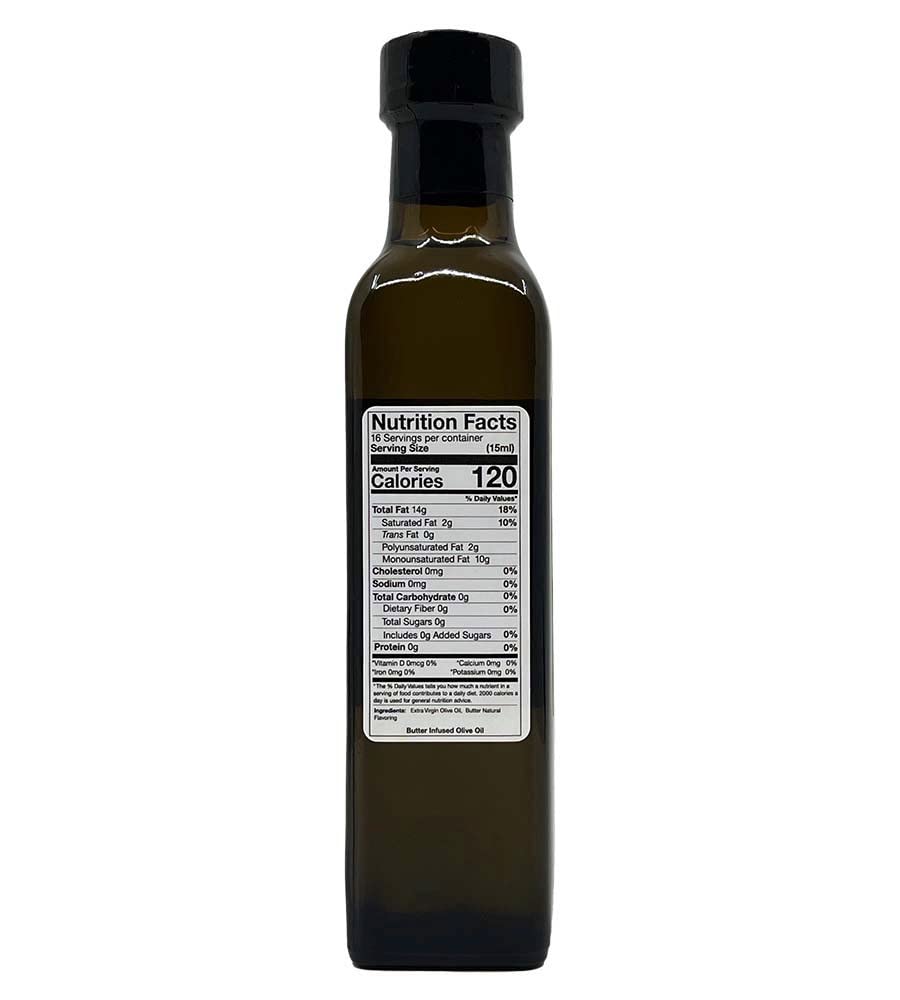 In Love Gourmet Extra Virgin Olive Oil Butter Natural Flavor Infused Gourmet Olive Oil 250Ml/8.5Oz Awesome Buttery Flavored Extr