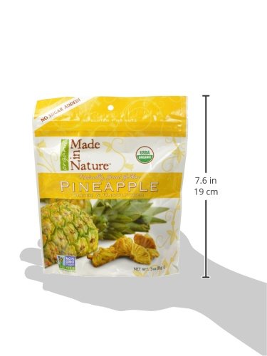 Made In Nature Organic Dried Pineapple, 3 Oz