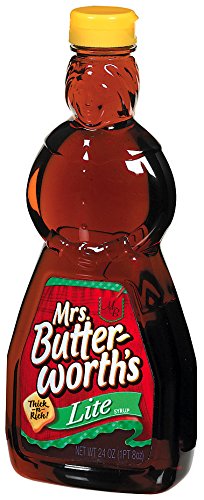 Mrs. Butterworth s Lite Thick and Rich Pancake Syrup, 24 oz. (Pack of 12)