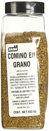 Badia Cumin Seeds, 16 Oz - Whole Seed, Aromatic Flavor, Cooking, Spice Blends & Seasonings