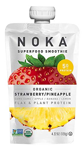 NOKA Organic Strawberry Pineapple Superfood Smoothie 4.22 OZ