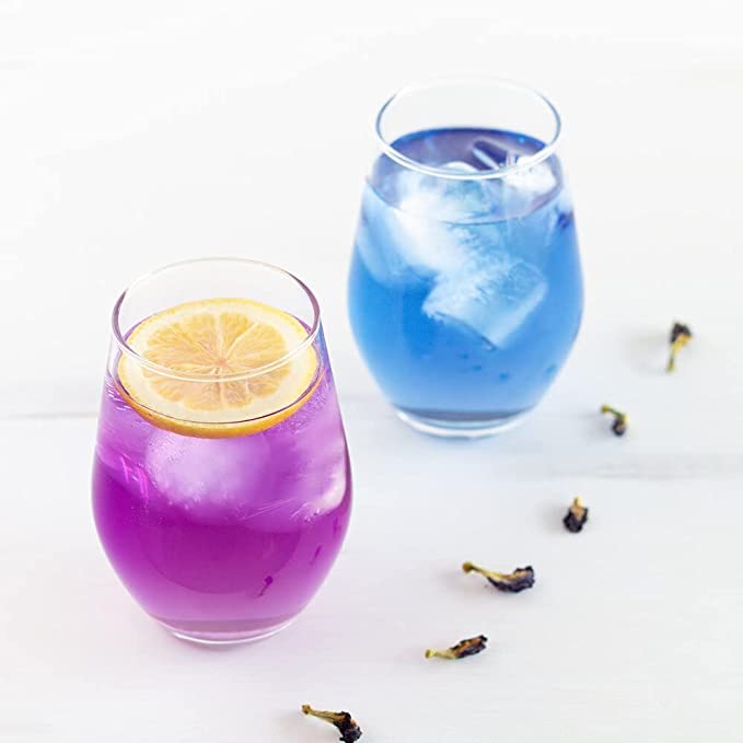 Butterfly Pea Flower Tea Butterfly Pea Tea Rich In Antioxidants Edible Dried Herbal Flowers For Blue & Purple Drinks And Food Co