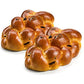 Sterns Bakery Raisin Challah Bread - 16 Ounce, Braided, Traditional for Holiday or Shabbat Table