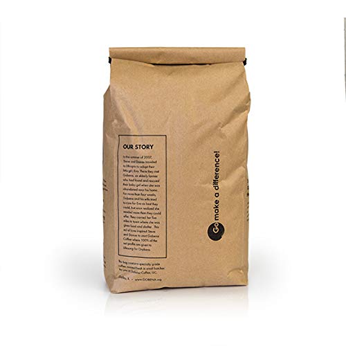 5lb Tanzanian Peaberry Whole Bean Coffee Medium Roast  80oz  Bulk Coffee