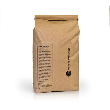 5Lb Fair Trade Organic Certified Nicaraguan Whole Bean Dark Roast Coffee, 100% Arabica Specialty Coffee, 80 Ounces, 5 Pounds, Bu
