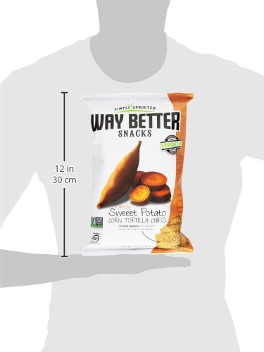 Way Better Snacks Tortilla Chips, Sweet Potato, 5.5 Ounce