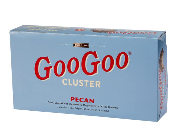 Googoo Clusters Pecan Candy Bar - 12 Count Case