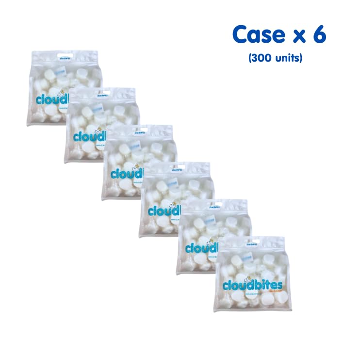 Cloudbites | Toasters | Individually Wrapped Marshmallows | 50 Units/Bag | Great For S'Mores Or Snacks (Case X 6 Bags | 300 Unit