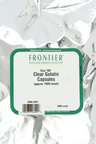 Frontier Co-op Gelatin compact pieces Clear 00 - 1000 Count, Model 6000, Vegetarian-Friendly