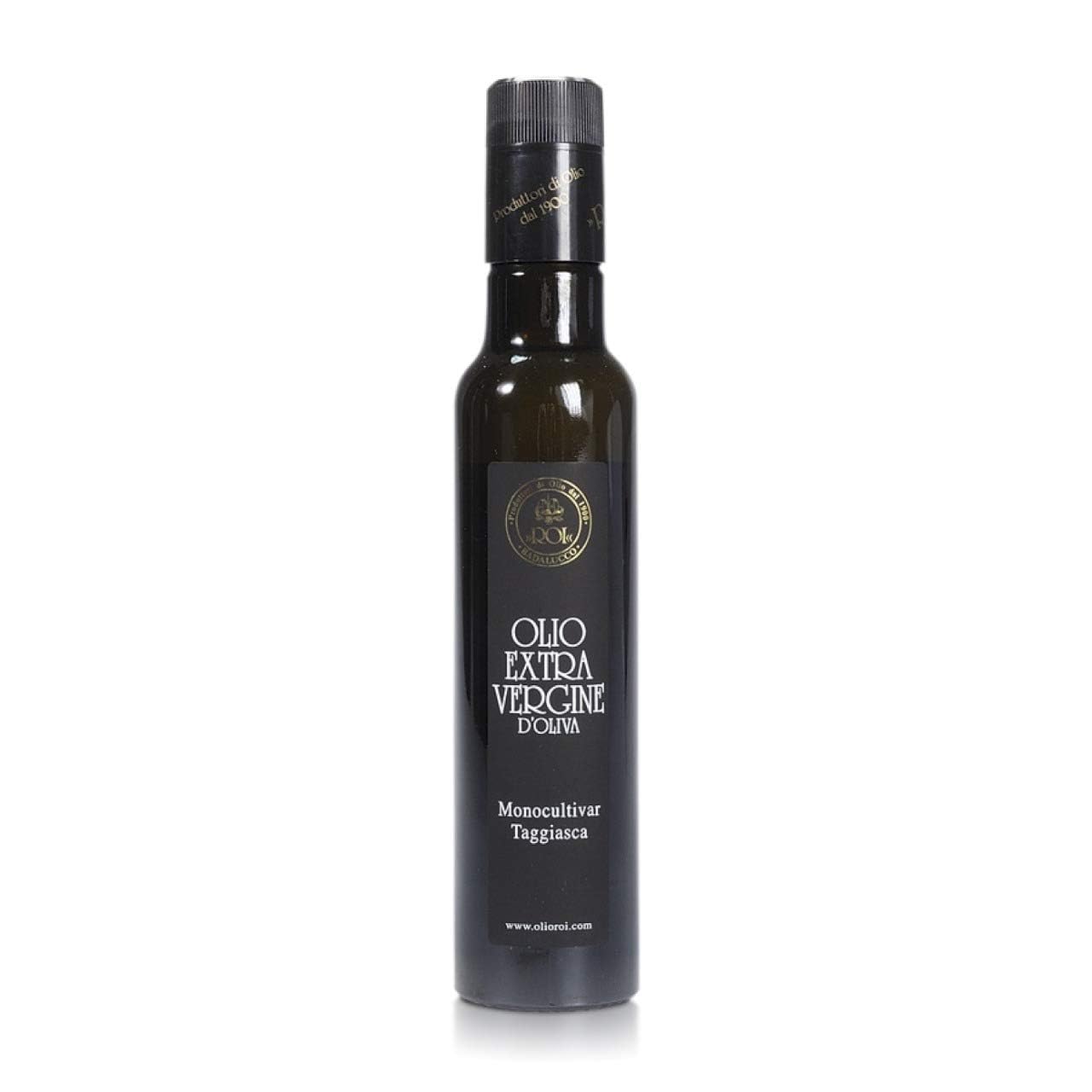 ROI Extra Virgin Olive Oil - First Cold Pressed, 8.45 Fl Oz, Ogliarola-Taggiasca Cultivar, Green