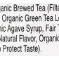 Eat The Change Just Ice Tea Organic Honey Green Tea, Kosher, 16 Fluid Ounces (Pack Of 12)