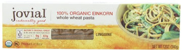 Jovial Organic Whole Wheat Einkorn Linguine, 12-Ounce Packages (Pack of 6)