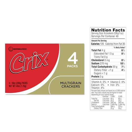 Crix Multigrain ers - 12 Individually Wrapped Rolls (4 x 3 Packs) | Crispy Caribbean-Style Multi Grain ers