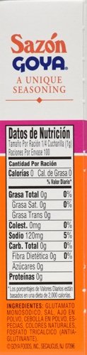 Goya Foods Saz  n Seasoning without Annatto, 3.52 Ounce (Pack of 18)