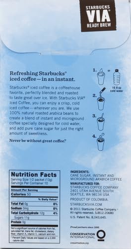Starbucks Via Iced Coffee By Starbucks Coffee