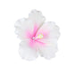 O'Creme Gumpaste Hibiscus Flower Set Of 3 White/Pink - Edible Flowers For Cake Decorating - Sugar Paste Flower Decorations For C