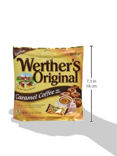 Werthers Original Caramel Coffee Hard Candy Pieces Round Hard Candy 5.5 Oz