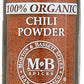 Morton & Bassett 100% Organic Chili Powder | Robust Blend for Tacos  Chili & Tex-Mex Dishes | Gluten Free  Salt Free  Non-GMO | 2.1 oz Jar