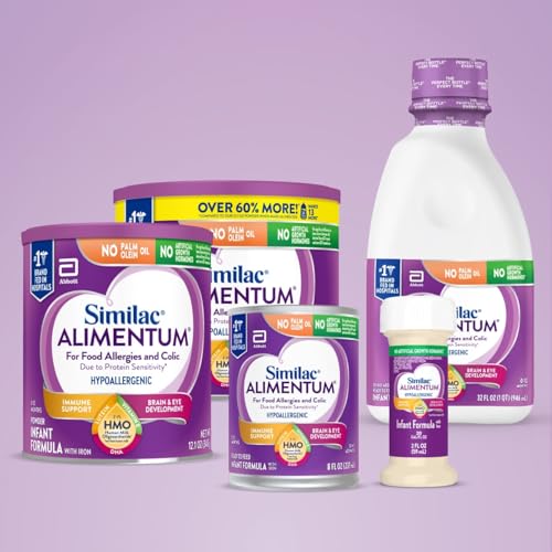 Similac Alimentum With 2-Fl Hmo Hypoallergenic Infant Formula, For Food Allergies And Colic Due To Protein Sensitivity, Baby Formula Powder, 12.1-Oz Can, Pack Of 6