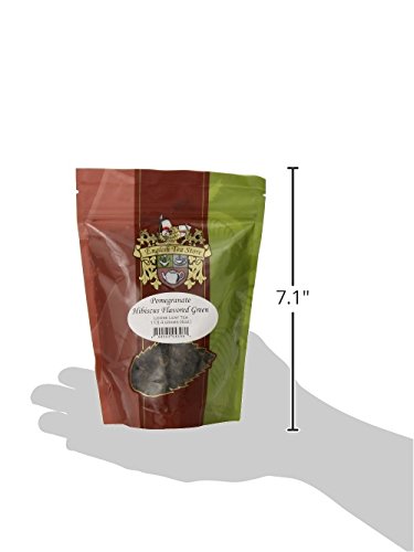 English Tea Store Loose Leaf, Pomegranate Hibiscus Flavored Green Tea - 4Oz, 4 Ounce