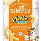 Cheetos Cheese Snacks, Simply White Cheddar Puffs, 8 oz