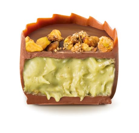 Bouchard Dubai Chocolates Pistachio & Knafeh, 16.01 OZ (1 LB/454g), Brown & Light Green