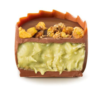 Bouchard Dubai Chocolates Pistachio & Knafeh, 16.01 OZ (1 LB/454g), Brown & Light Green