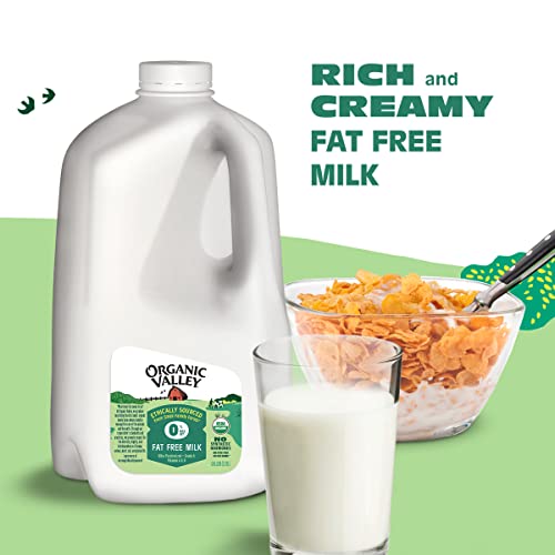 Organic Valley, Organic Skim Milk, 128 oz (Gallon)