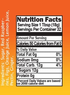 Beachsquatch Frog Jam (Figs, Raspberries, Orange, Ginger), 20 Ounce Jar