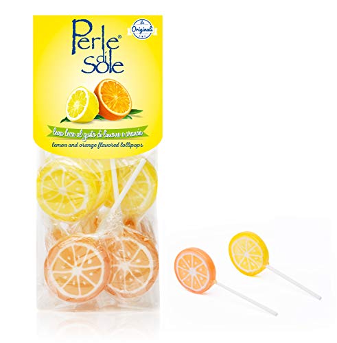 Perle di Sole Lemon & Orange Lollipops — Italian Citrus Candy
