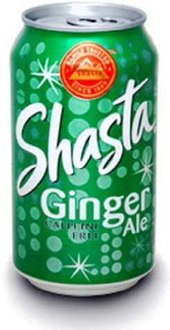 Westernmby Shasta Ginger Ale, 12 Fl Oz Cans, Pack of 18, Total 216 Fl Oz