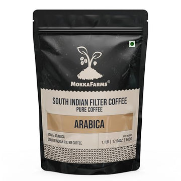 Mokkafarms Traditional South Indian Filter Coffee 500G - 100% Pure Arabica | Fresh Roast & Ground, Flavour, Aroma | Farm To Fork