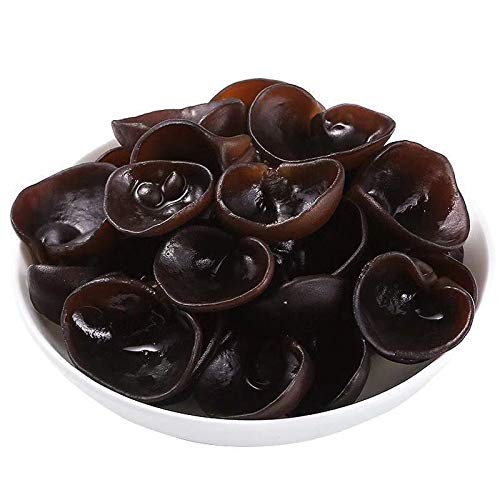 Orgnisulmte Dried Black Fungus Woodear Mushrooms Premium All Natural Vegan And Gluten-Free,5.29Oz(150G)