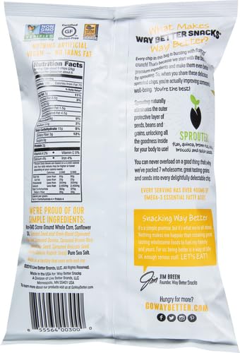 Way Better Snacks Multi Grain Tortilla Chips, 5.5 Oz