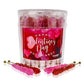Valentine'S Day Rock Candy Crystal Sticks - 36 Indiv. Wrapped - Red & Pink