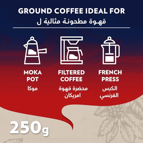 Lavazza Ground Coffee - 250G / 2 Pack