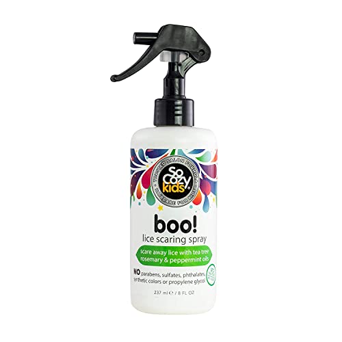 Socozy Boo Lice Scaring Spray For Kids Hair, Clinically Proven To Repel Lice, Conditioning Spray With Keratin, No Parabens, Sulf