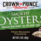 Crown Prince Oysters - Naturally Smoked in Olive Oil - 3 oz - Pack of 18