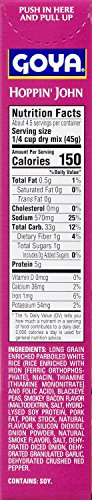 Goya Foods Hoppin' John Seasoned Rice Mix With Blackeye Peas, 7 Ounce (Pack Of 12)