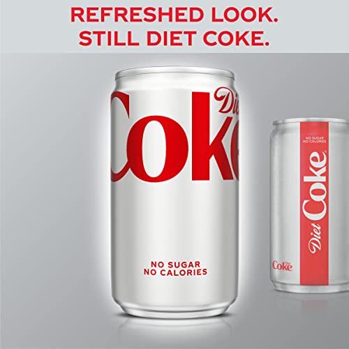 Diet Coke Soda, 7.5oz Mini Can (Pack of 6) - Carbonated Soft Drink, Model 049000161052
