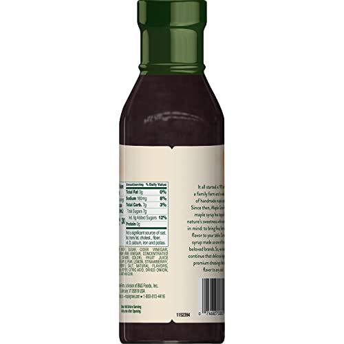 Maple Grove Farms Salad Dressing, Strawberry Balsamic Salad Dressing, 12 Ounce