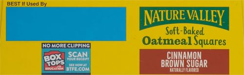 Nature Valley Soft-Baked Oatmeal Squares, Cinnamon Brown Sugar, 6 ct, 7.44 OZ (Pack of 4)