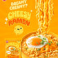 Cheesy Ramen - Cheddar Soup Ramen | Mild Kick, Creamy & Savory Korean Noodles | 3.92 oz (Pack of 4)